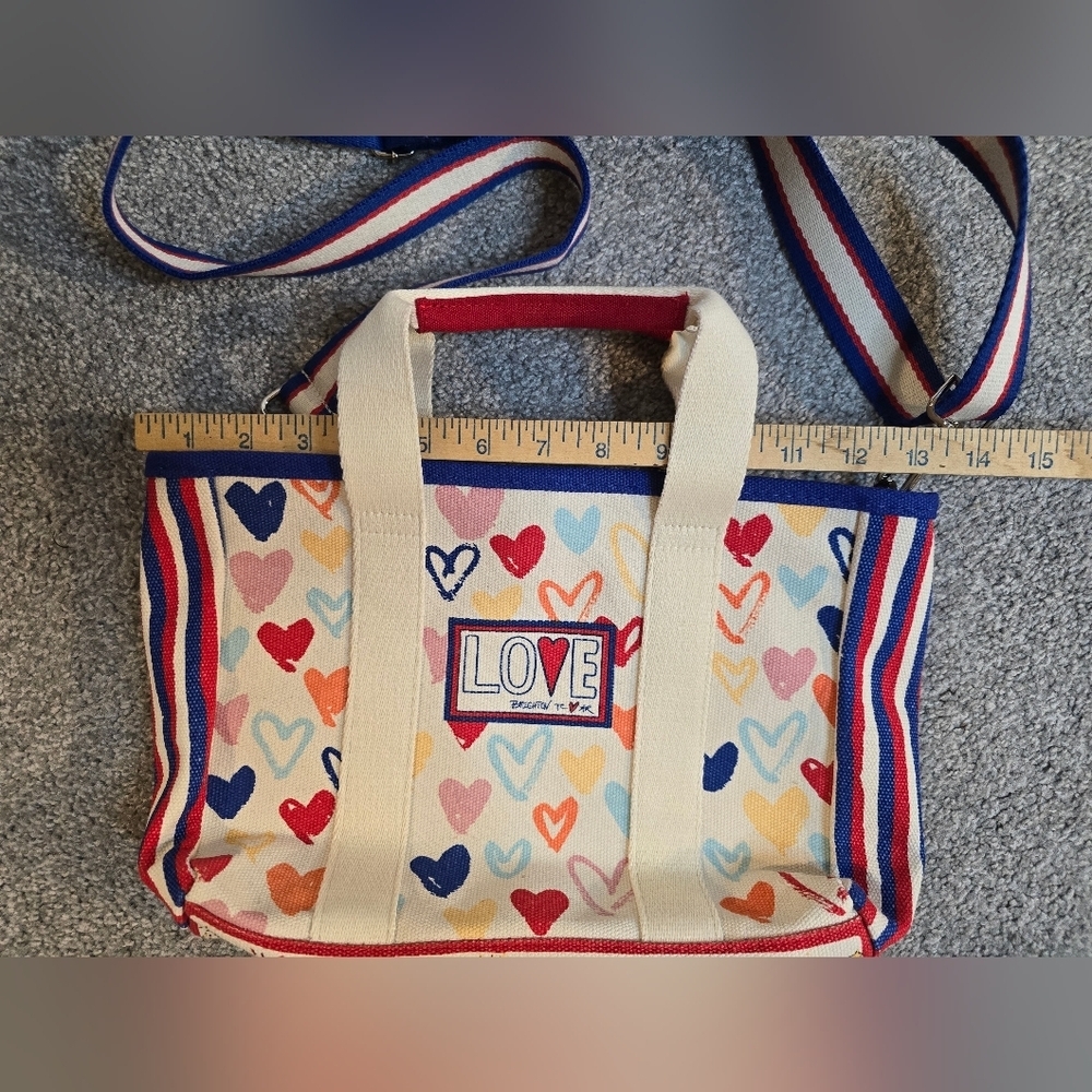 Brighton Red White & You Mini Tote Bag EUC - Picture 4 of 7